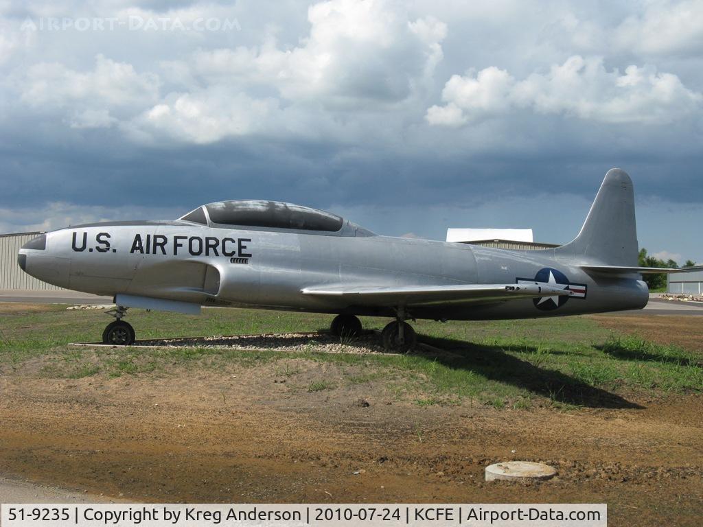 51-9235, 1951 Lockheed T-33A Shooting Star C/N 580-7019, T-33 on display at the Buffalo Municipal Airport.