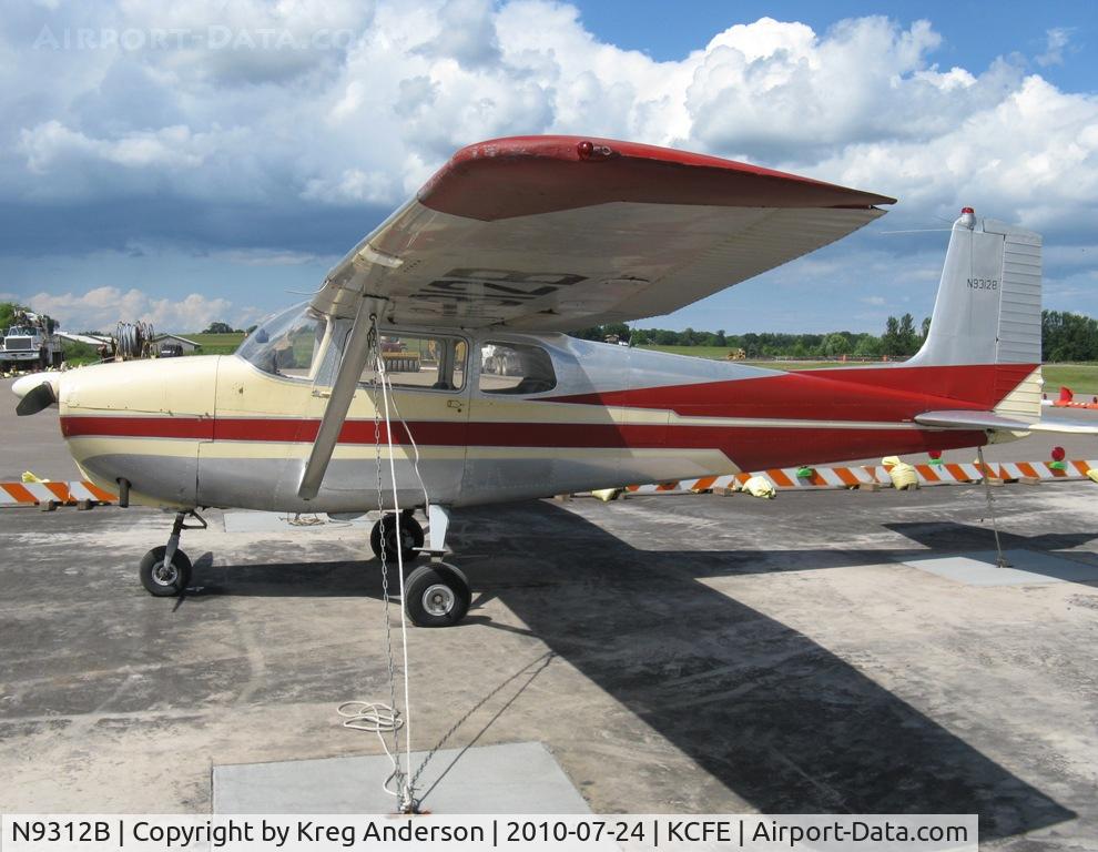 N9312B, 1958 Cessna 175 Skylark C/N 55112, Cessna 175 Skylark on the line.