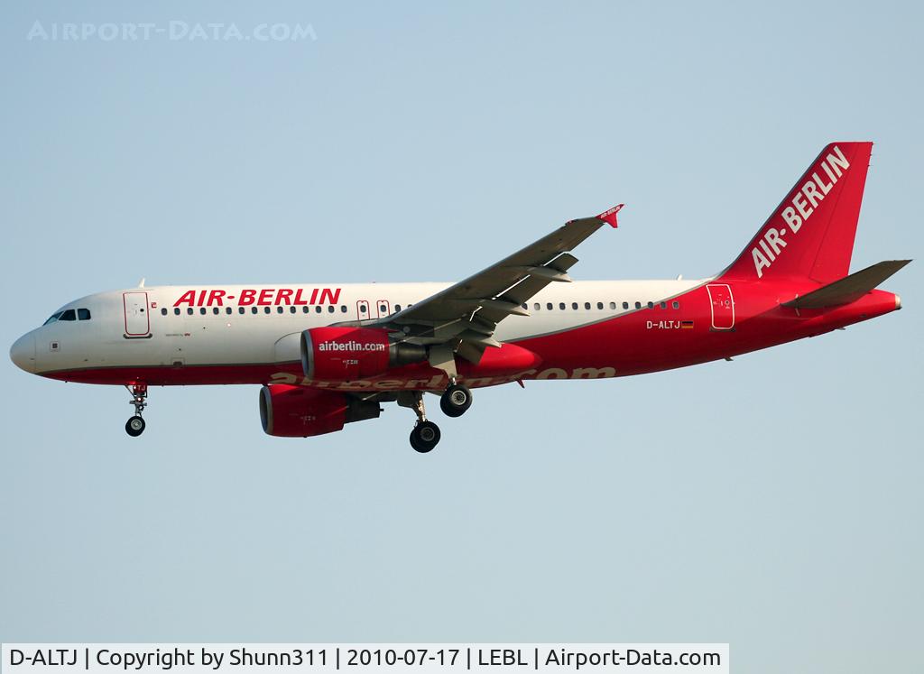 D-ALTJ, 2002 Airbus A320-214 C/N 1838, Landing rwy 25R