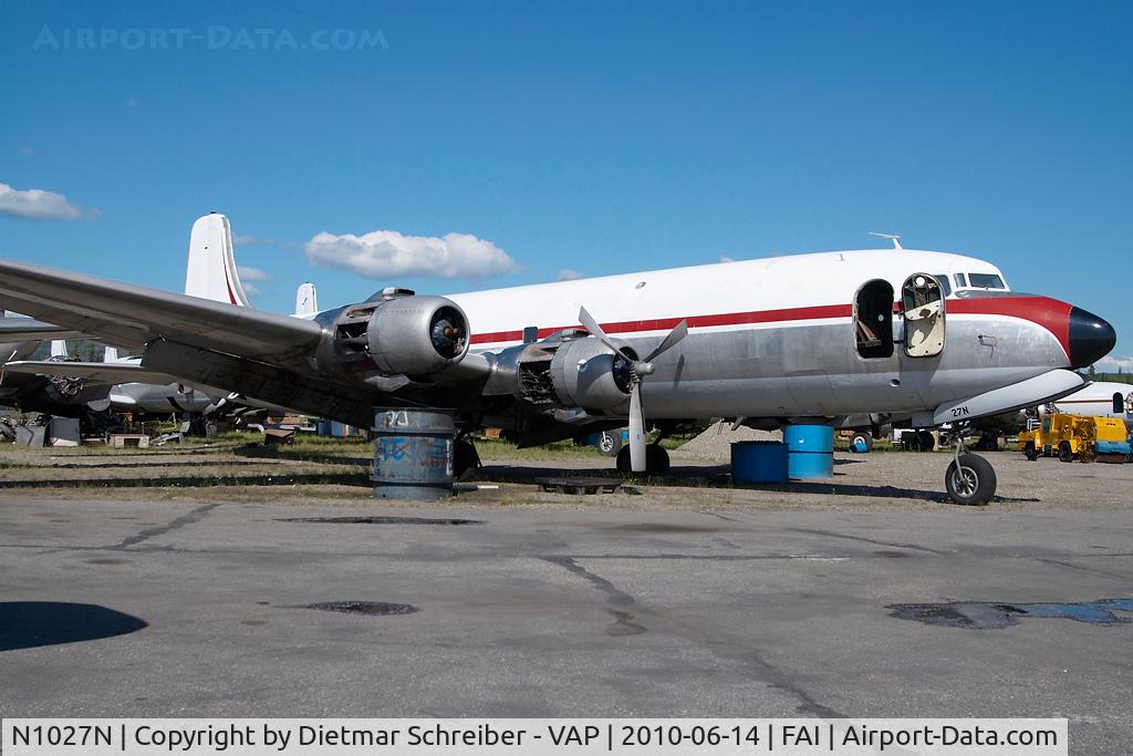 N1027N, 1952 Douglas VC-118A Liftmaster (DC-6A) C/N 43580, ex Northern Air Cargo DC6