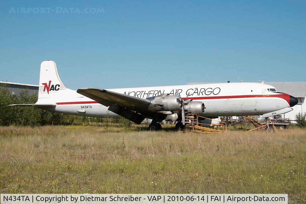 N434TA, 1954 Douglas DC-6B C/N 44-434, Northern Air Cargo DC6