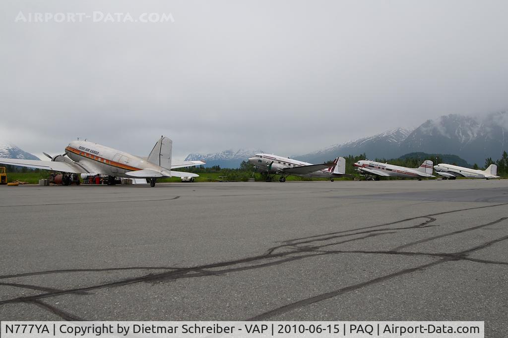 N777YA, 1944 Douglas DC-3C (C47-B-DK/R4D-6) C/N 25634/14189, Bush Air Cargo DC3