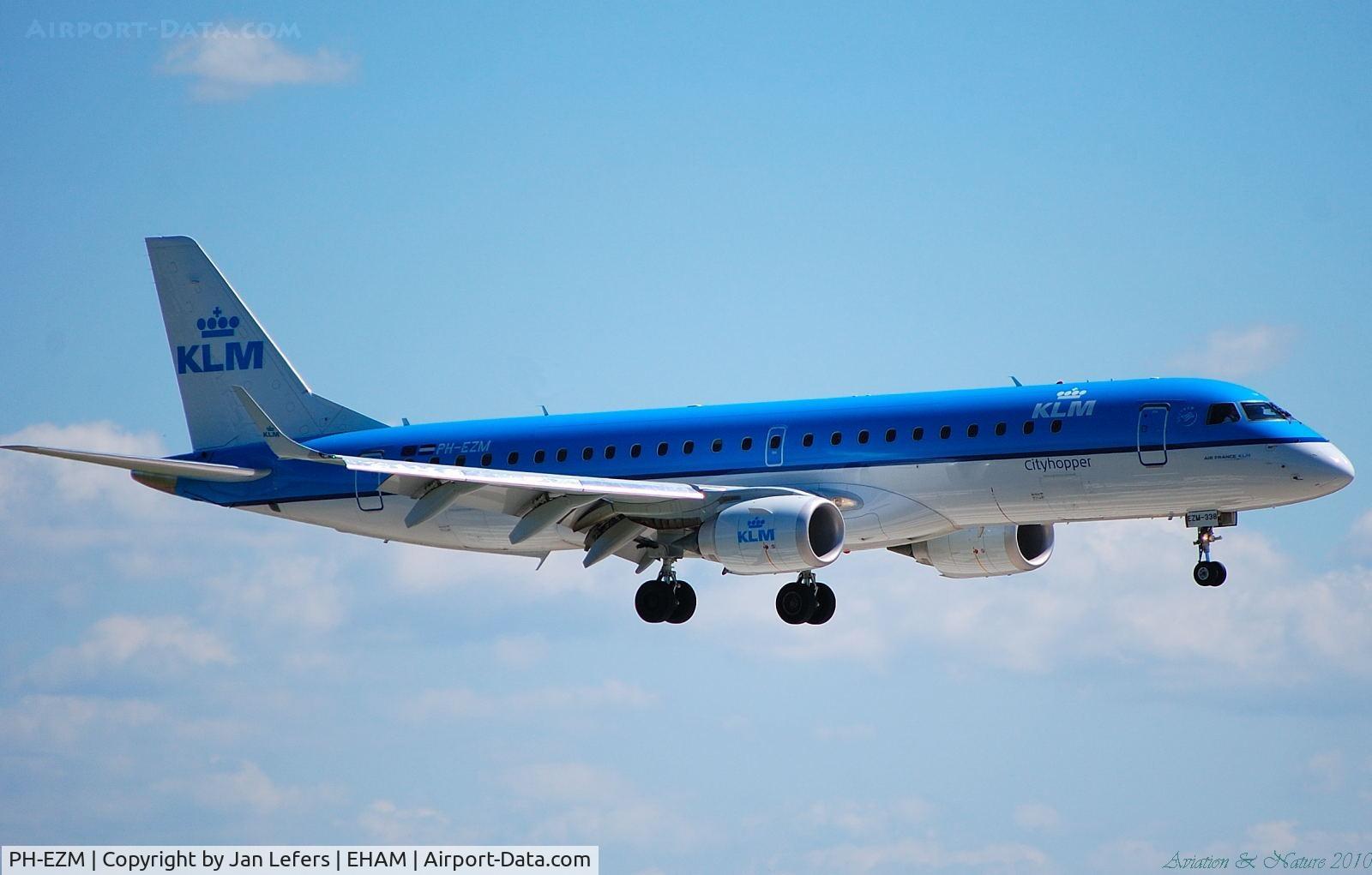 PH-EZM, 2010 Embraer 190LR (ERJ-190-100LR) C/N 19000338, KLM Embraer ERJ-190 STD