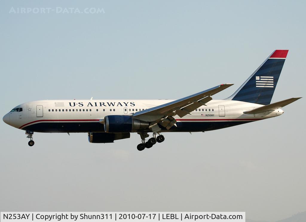 N253AY, 1990 Boeing 767-2B7 C/N 24894, Landing rwy 25R