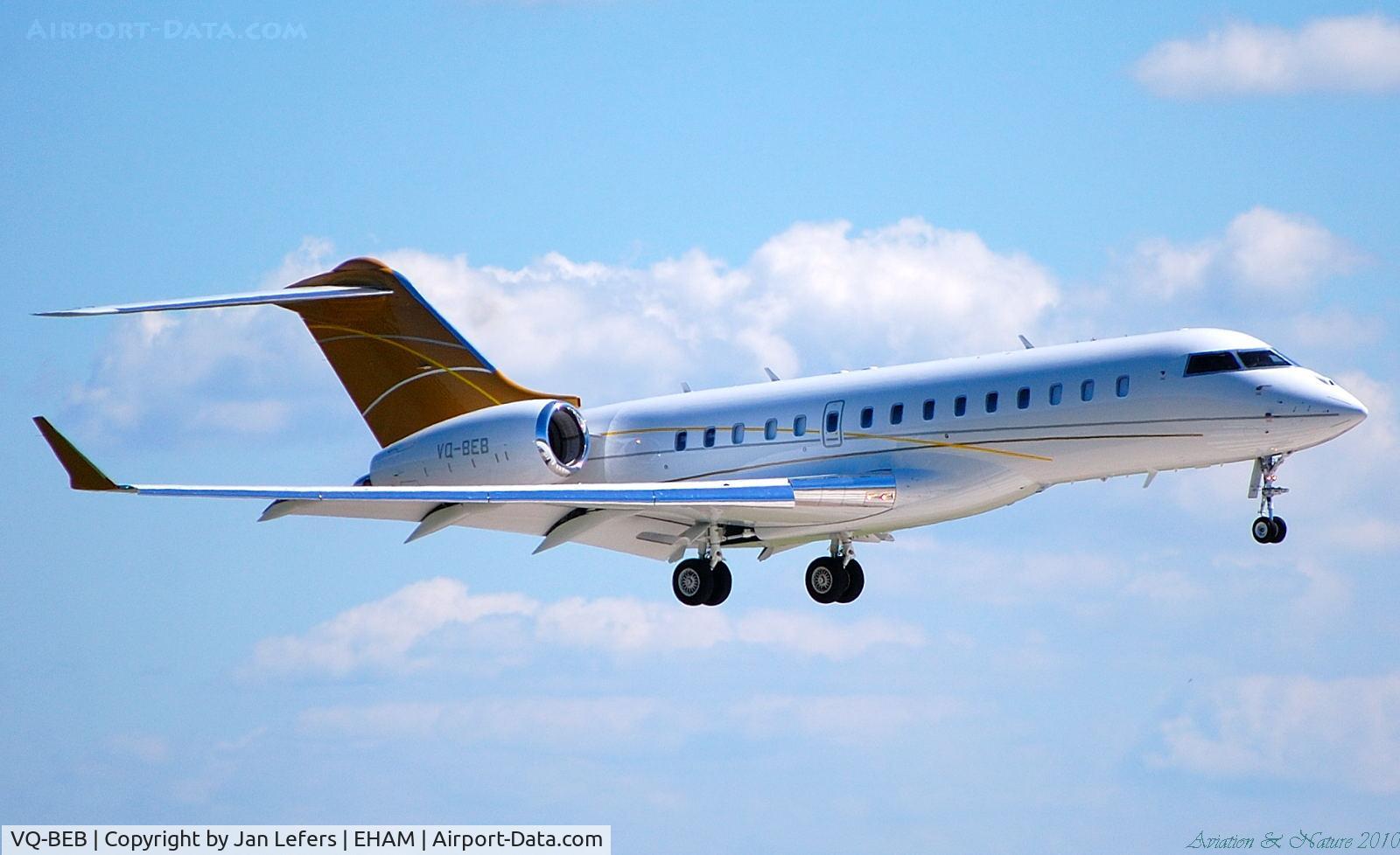 VQ-BEB, 2008 Bombardier BD-700-1A10 Global Express C/N 9283, Bombardier BD-700-1A10 XRS 