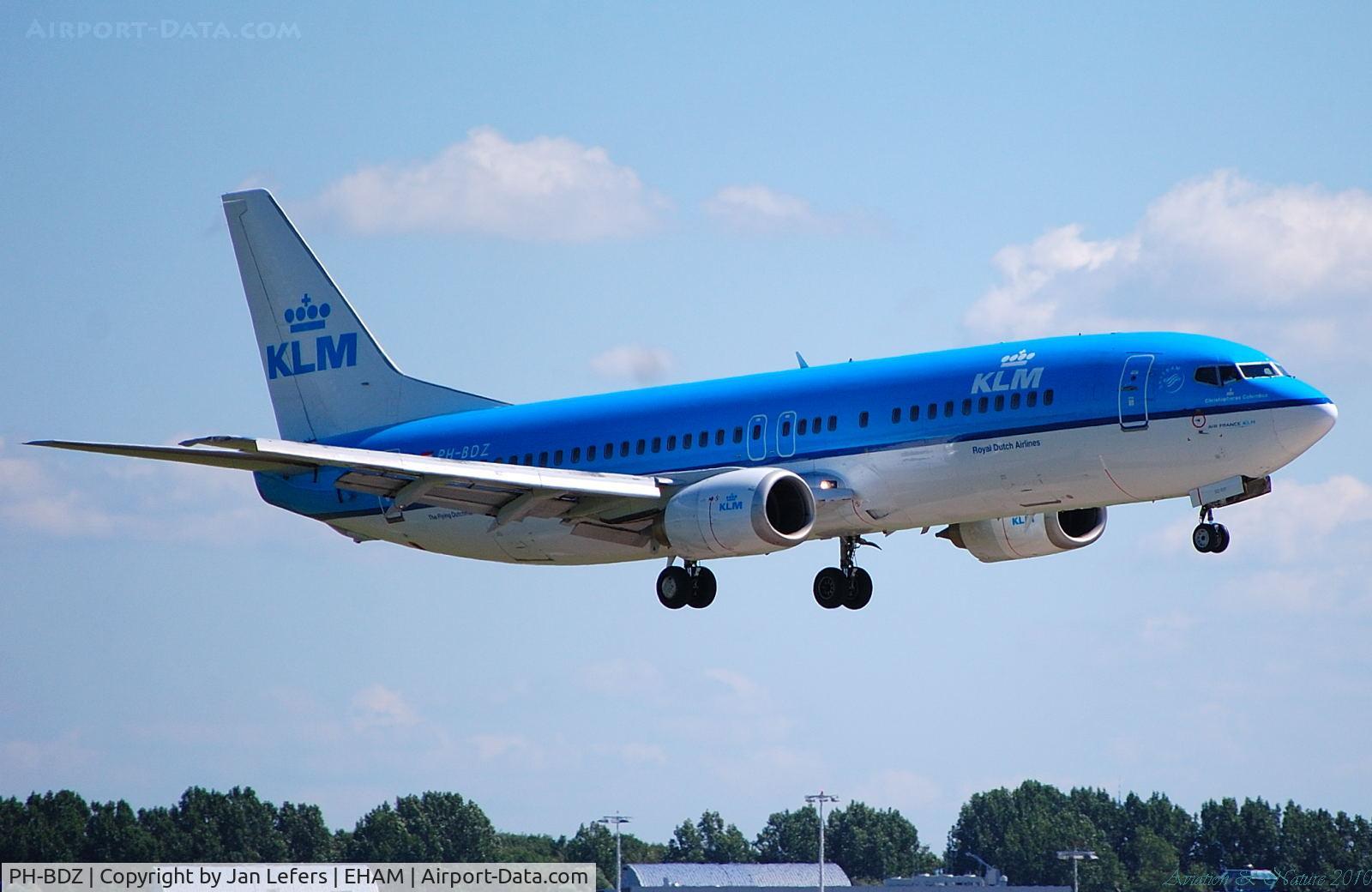 PH-BDZ, Boeing 737-406 C/N 25355, KLM Boeing