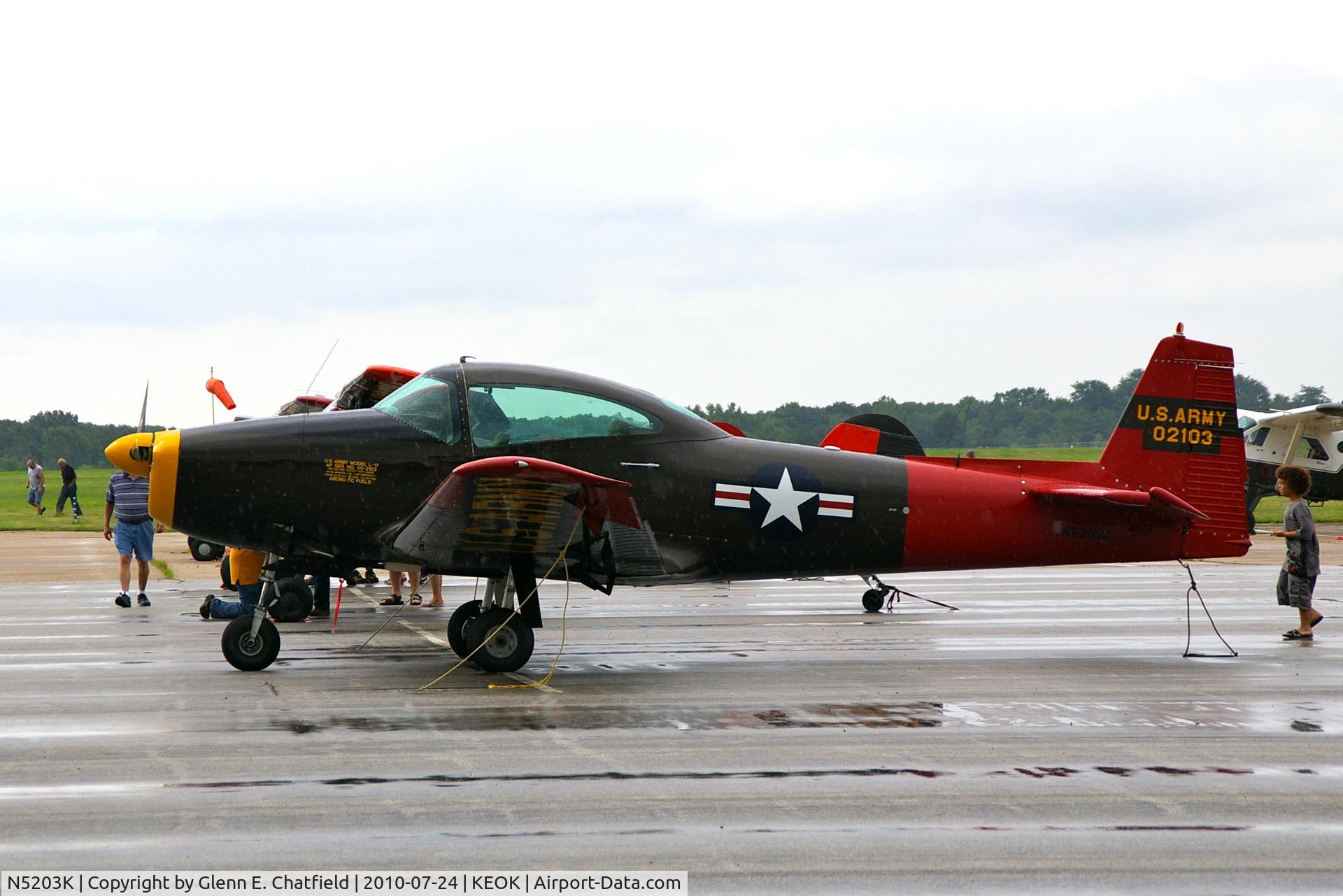 N5203K, 1950 Ryan Navion B C/N NAV-4-2103B, L-17 Wannabe at the L-bird fly in