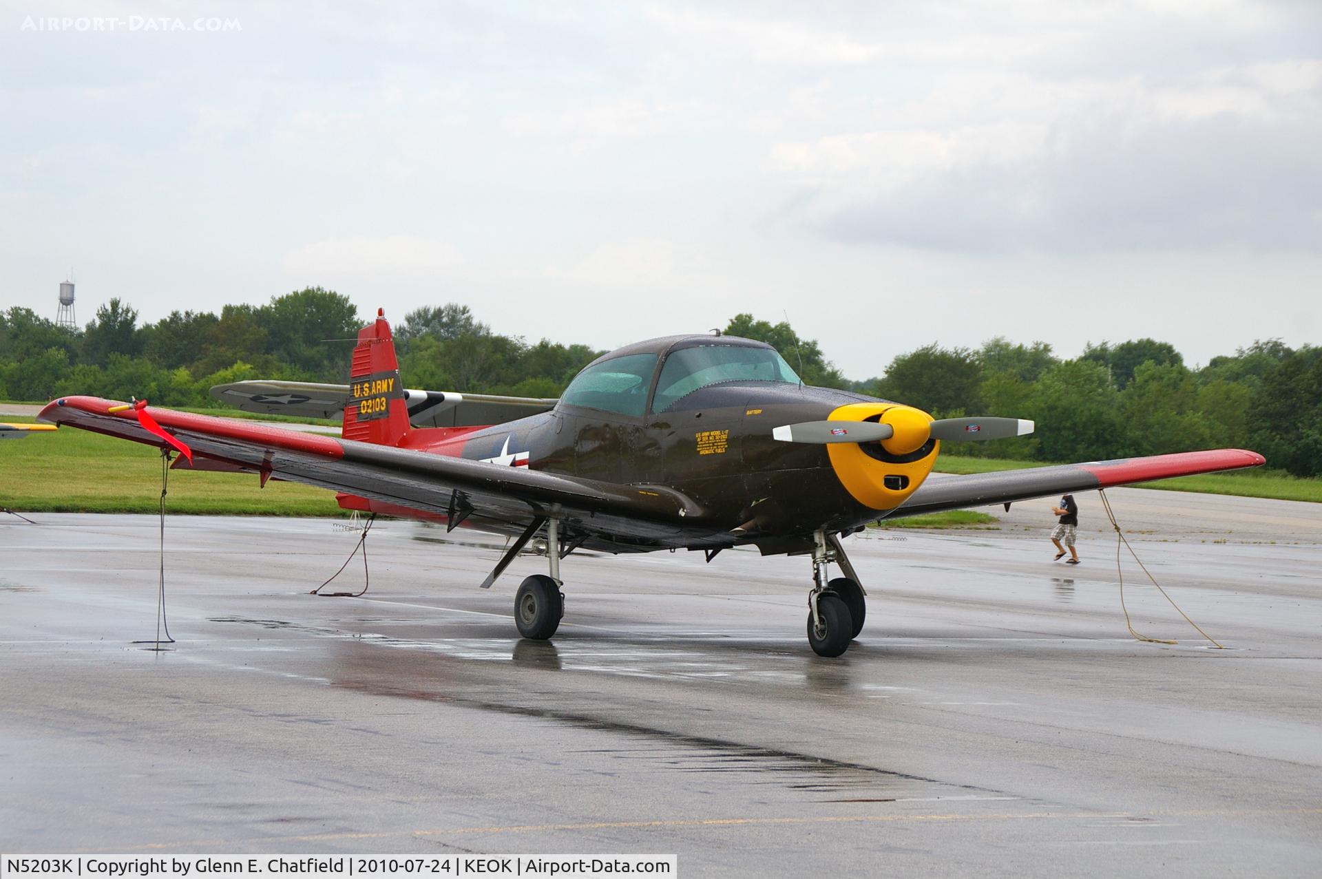 N5203K, 1950 Ryan Navion B C/N NAV-4-2103B, L-17 Wannabe at the L-bird fly in