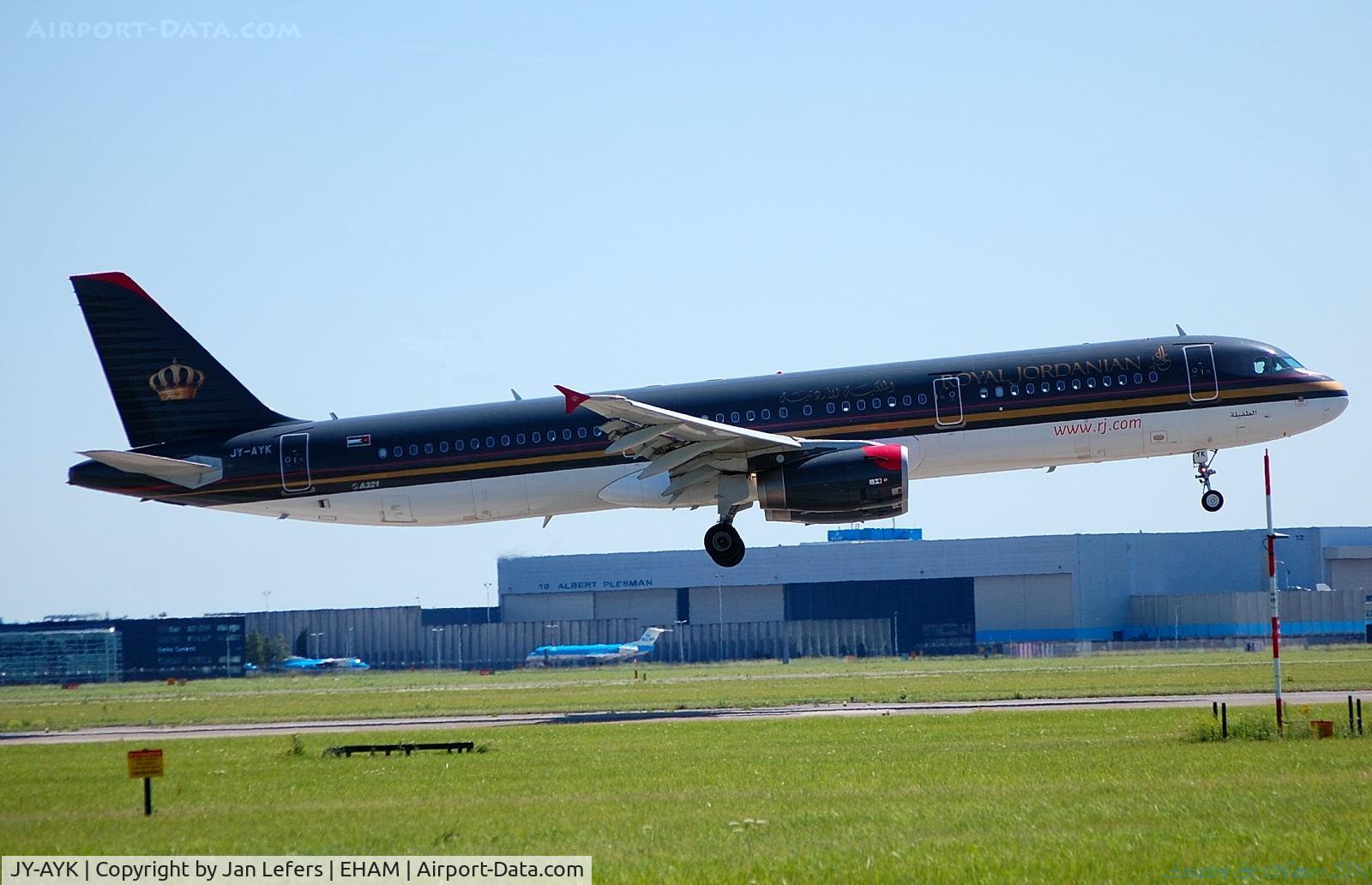 JY-AYK, 2008 Airbus A321-231 C/N 3522, Royal Jordanian