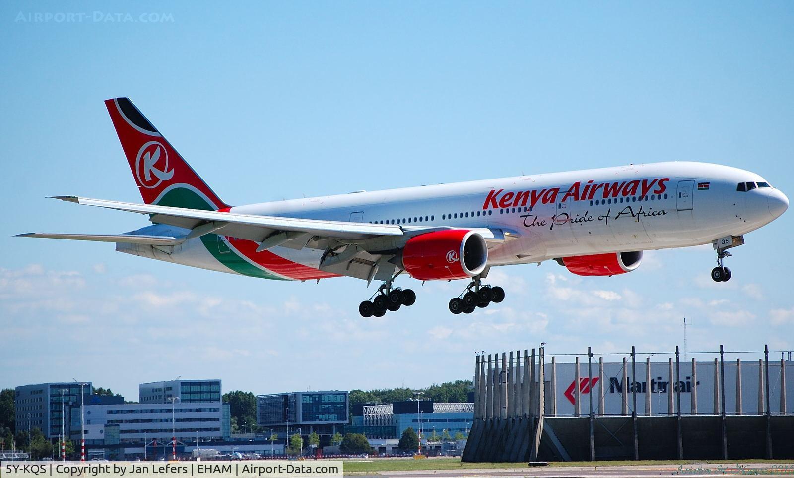 5Y-KQS, 2005 Boeing 777-2U8/ER C/N 33683, Kenya Airways