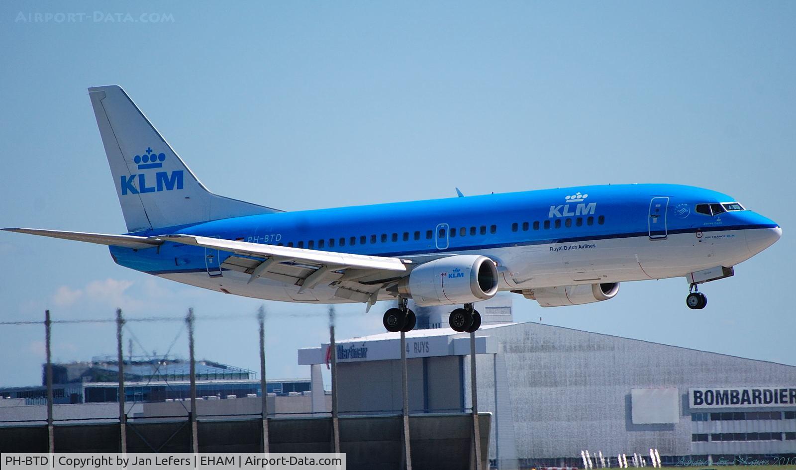 PH-BTD, 1992 Boeing 737-306 C/N 27420, KLM Boeing