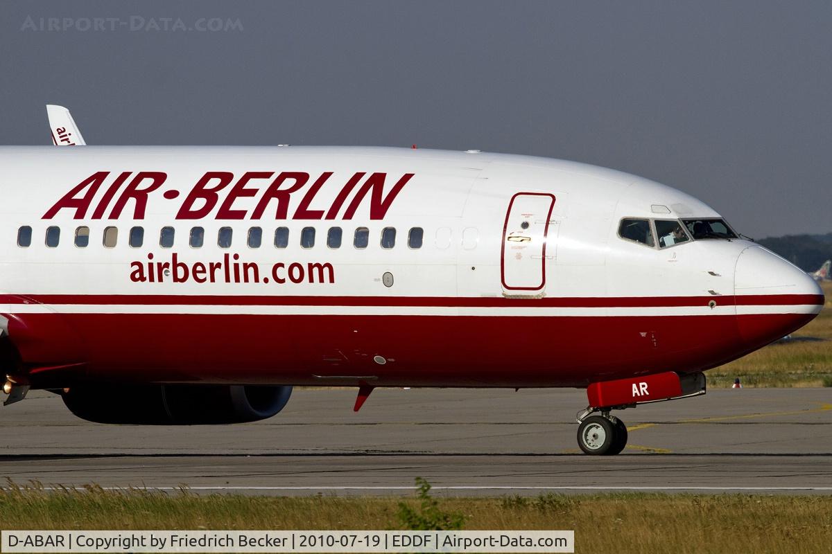 D-ABAR, 1998 Boeing 737-86J C/N 28072, lined up for departure