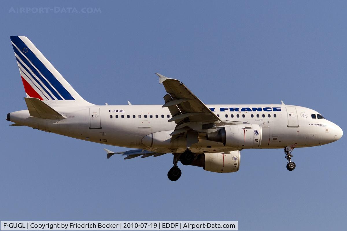 F-GUGL, 2006 Airbus A318-111 C/N 2686, on final RW07R