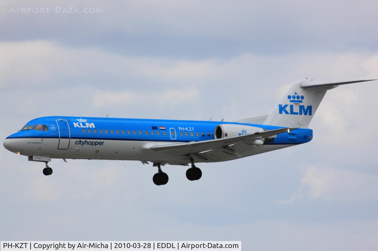 PH-KZT, 1995 Fokker 70 (F-28-0070) C/N 11541, KLM Cityhopper, Fokker F70, CN: 11541