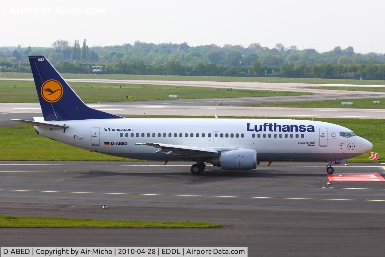 D-ABED, 1991 Boeing 737-330 C/N 25215, Lufthansa, Name: Hagen