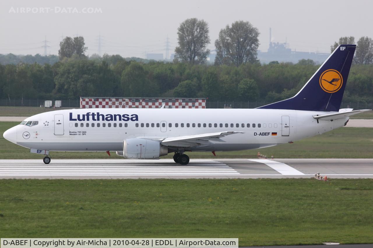 D-ABEF, 1991 Boeing 737-330 C/N 25217, Lufthansa, Boeing 737-330, CN: 25217/2094, Aircraft Name: Weiden i. d. OPf