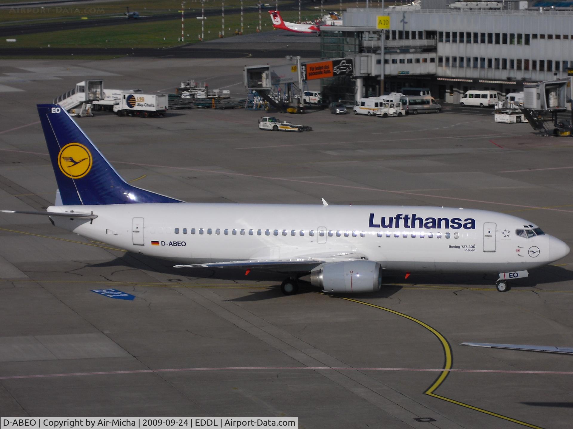 D-ABEO, 1991 Boeing 737-330 C/N 26429, Lufthansa, Boeing 737-330, CN: 26429/2207, Aircraft Name: Plaun