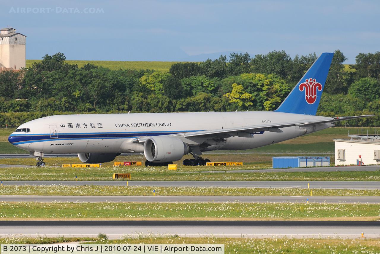 B-2073, 2009 Boeing 777-F1B C/N 37311, First day of this airline at Vienna Int. Airport. Maybe one of the first pictures in the Internet.