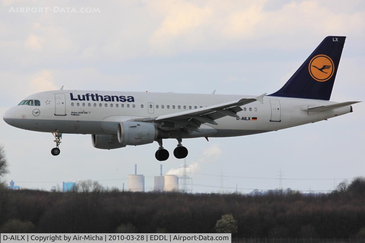 D-AILX, 1998 Airbus A319-114 C/N 860, Lufthansa, Airbus A319-114, CN: 860, Aircraft Name: Fellbach