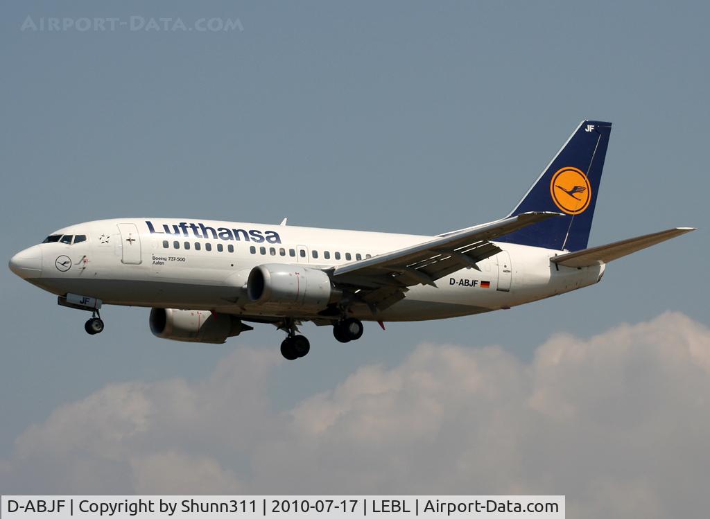 D-ABJF, 1991 Boeing 737-530 C/N 25311, Landing rwy 25R