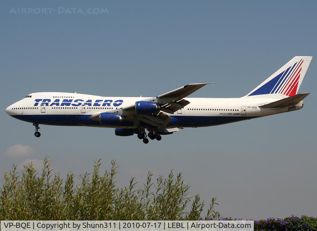 VP-BQE, 1981 Boeing 747-219B C/N 22722, Landing rwy 25R