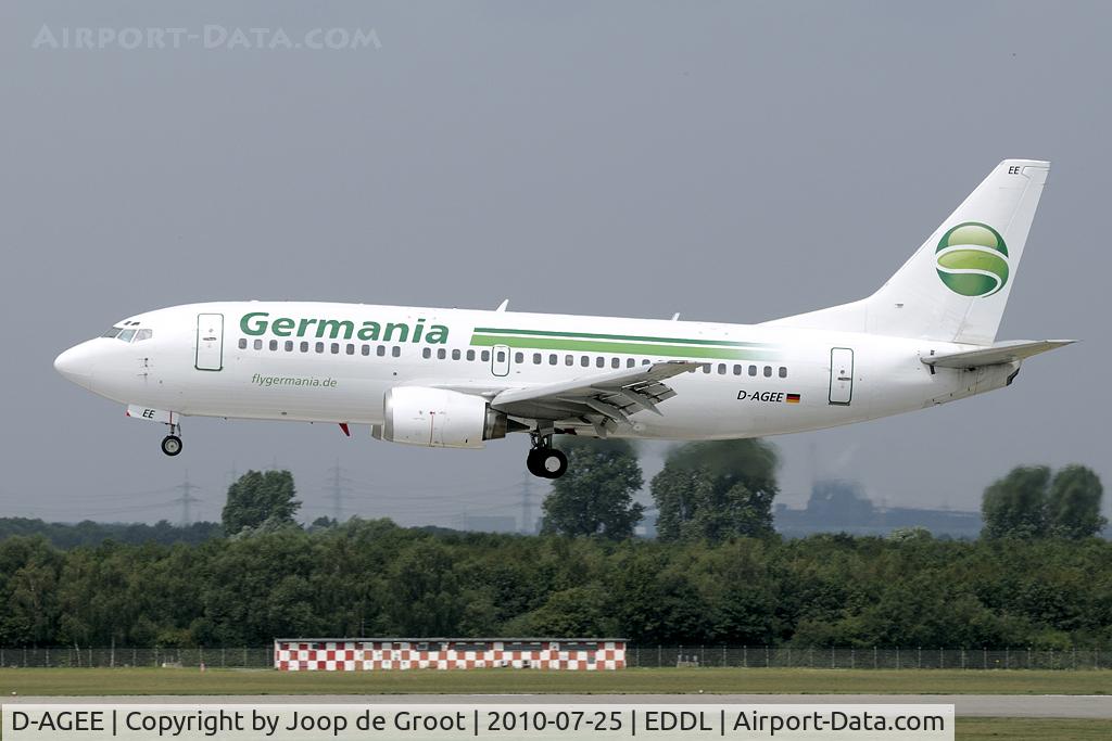D-AGEE, 1988 Boeing 737-35B C/N 24238, Germanias new colors