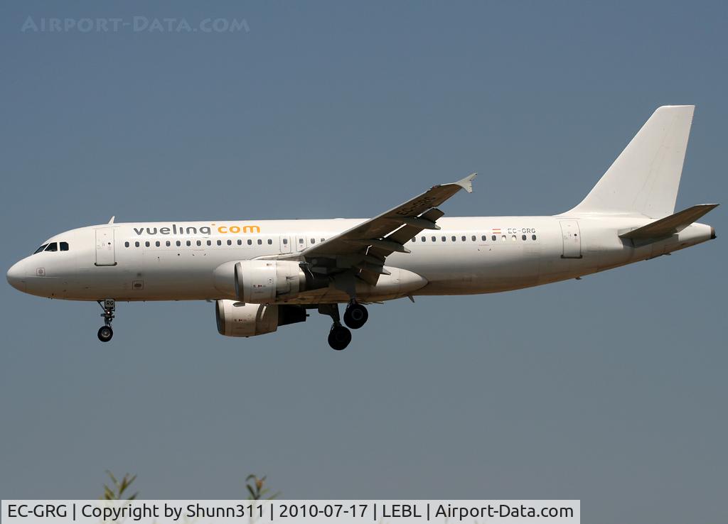 EC-GRG, 1990 Airbus A320-211 C/N 143, Landing rwy 25R
