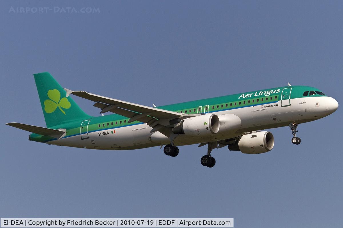 EI-DEA, 2004 Airbus A320-214 C/N 2191, on final RW07R