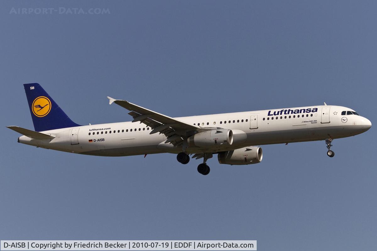 D-AISB, 1999 Airbus A321-231 C/N 1080, on final RW07R
