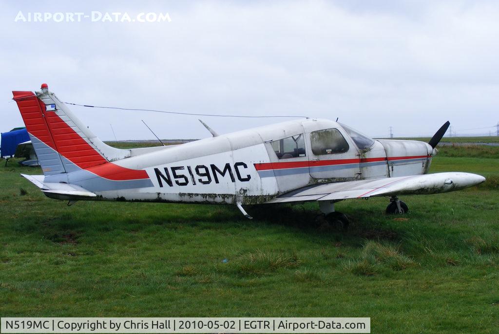 N519MC, 1973 Piper PA-28-140 Cherokee F C/N 28-7325519, in the graveyard at Elstree