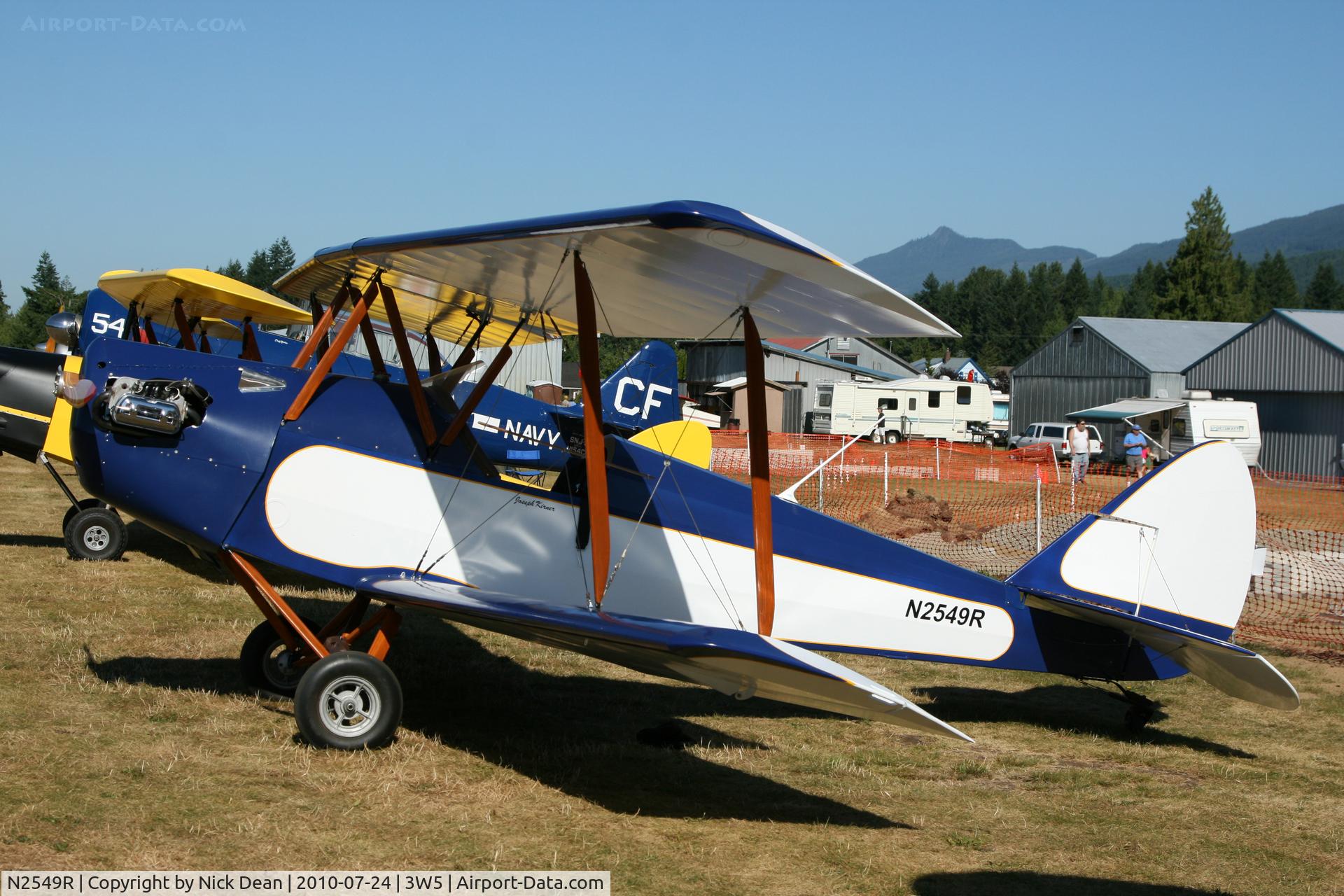 N2549R, 1996 De Havilland DH-82A 70% Replica Tiger Moth II C/N 001, 3W5