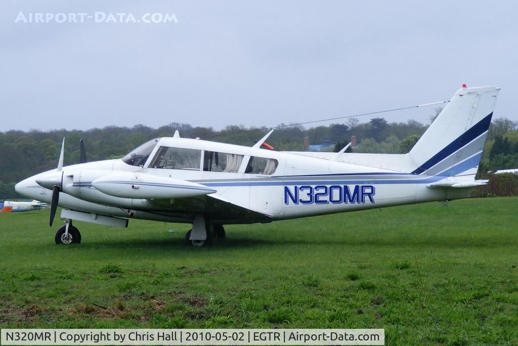 N320MR, 1969 Piper PA-30-160 C Twin Comanche C/N 30-1917, Having languished at Elstree without any markings for several years, it now has its reg number reapplied