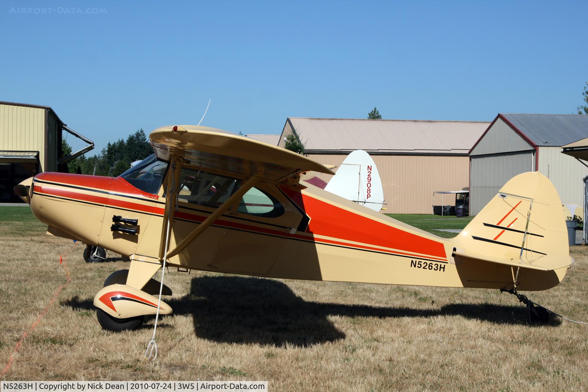 N5263H, 1949 Piper PA-16 Clipper C/N 16-67, 3W5