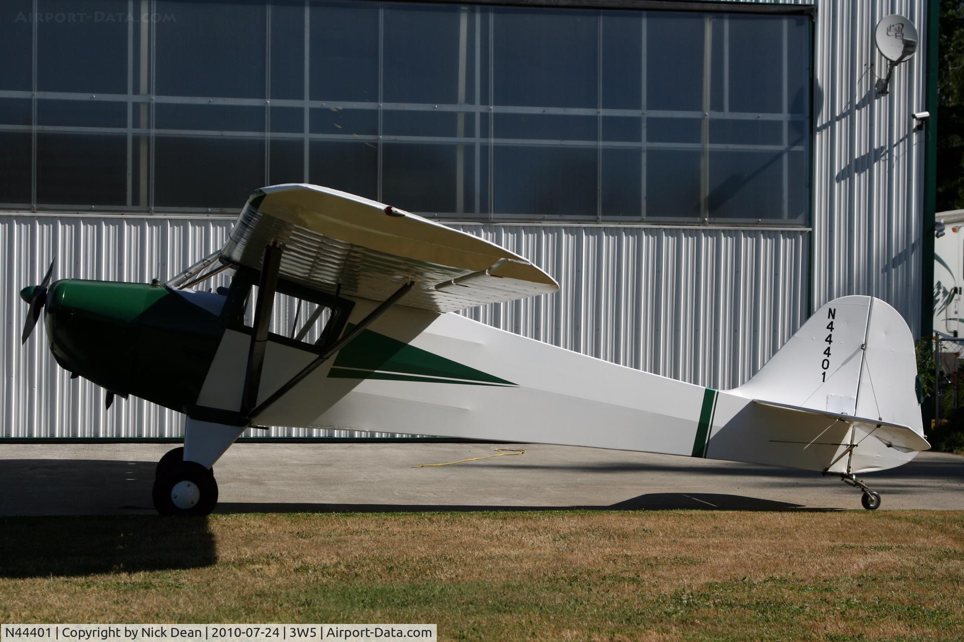 N44401, 1946 Taylorcraft BC12-D C/N 10201, 3W5