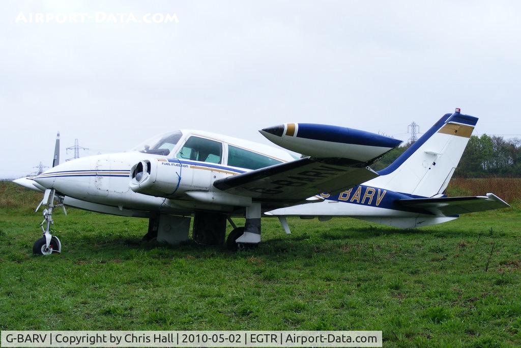 G-BARV, 1973 Cessna 310Q C/N 310Q-0774, in the graveyard at Elstree