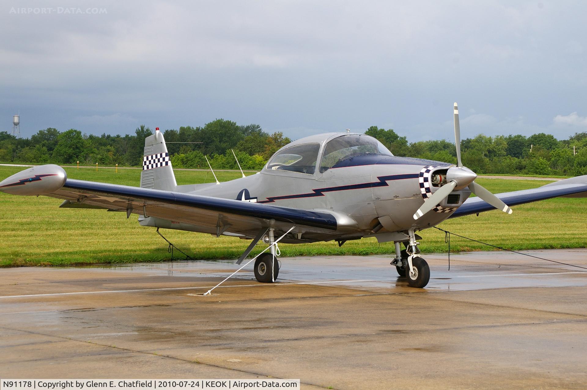 N91178, 1946 North American Navion (NA-145) C/N NAV-4-232, L-17 wannabe at the L-bird fly in