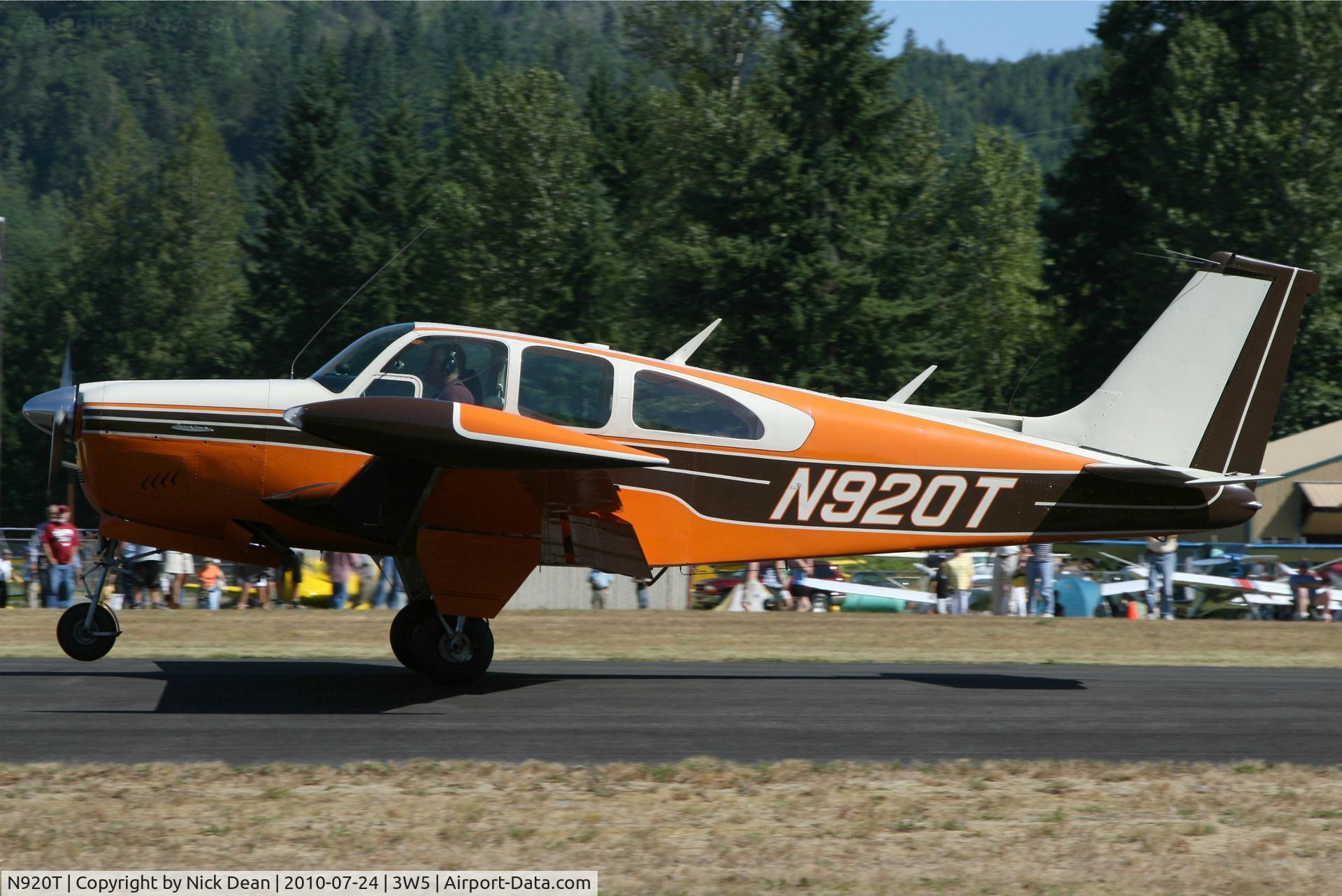 N920T, 1960 Beech 35-33 Debonair C/N CD-131, 3W5