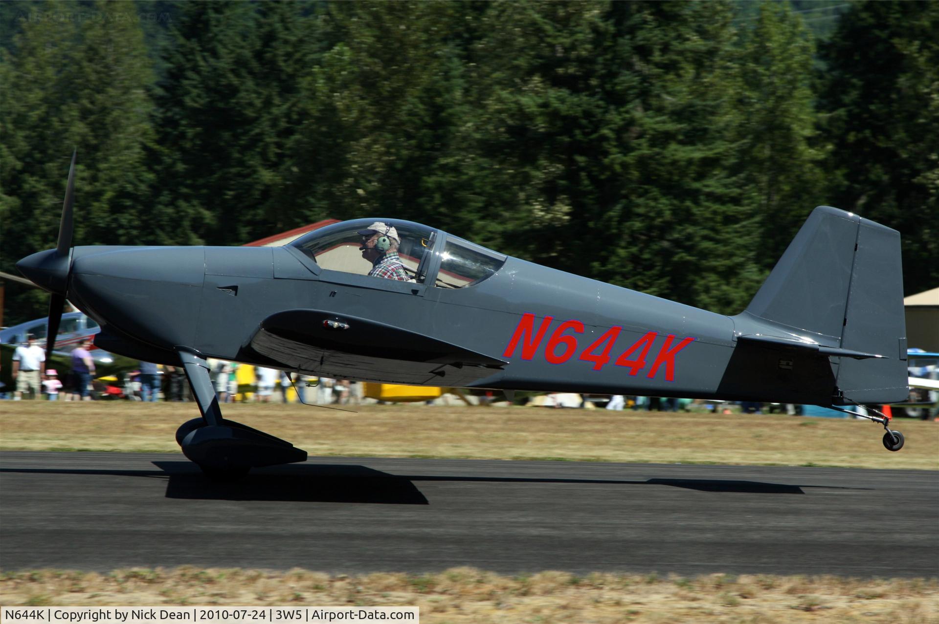 N644K, 1999 Vans RV-6 C/N 60209, 3W5