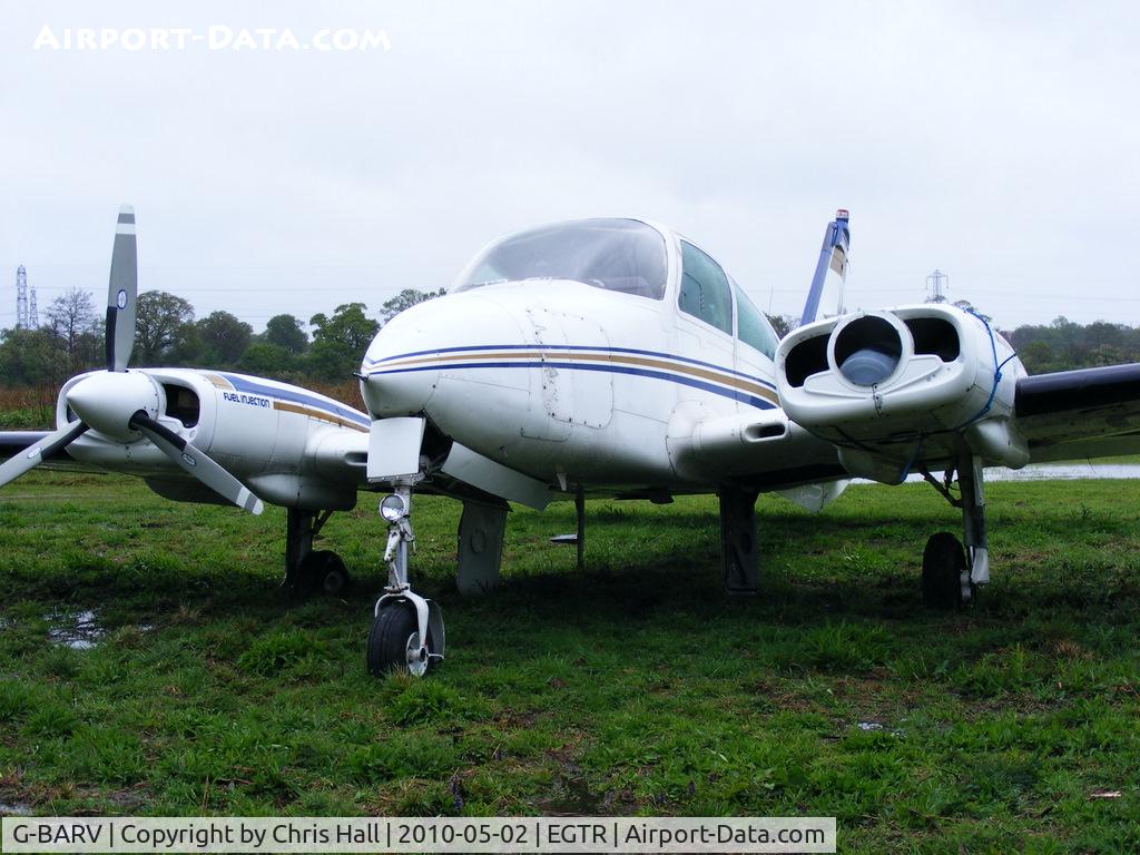 G-BARV, 1973 Cessna 310Q C/N 310Q-0774, in the graveyard at Elstree