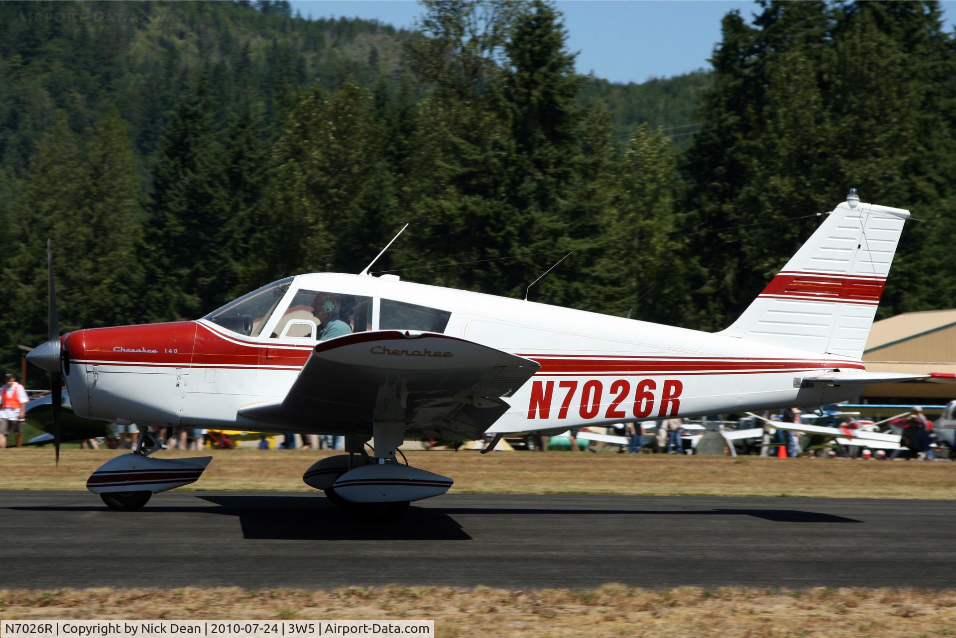 N7026R, 1966 Piper PA-28-140 C/N 28-21722, 3W5