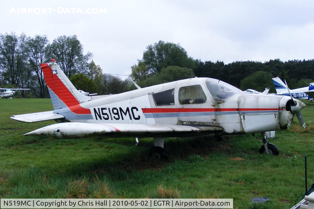 N519MC, 1973 Piper PA-28-140 Cherokee F C/N 28-7325519, in the graveyard at Elstree