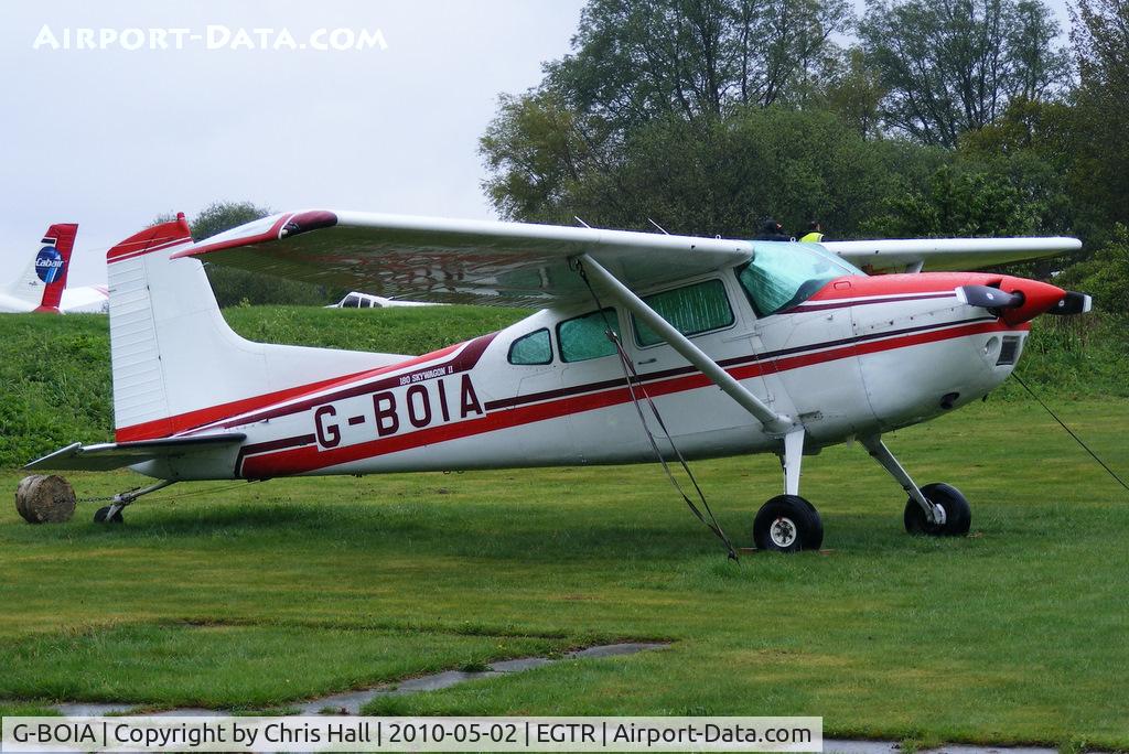 G-BOIA, 1980 Cessna 180K Skywagon C/N 18053121, Old Warden Flying Group