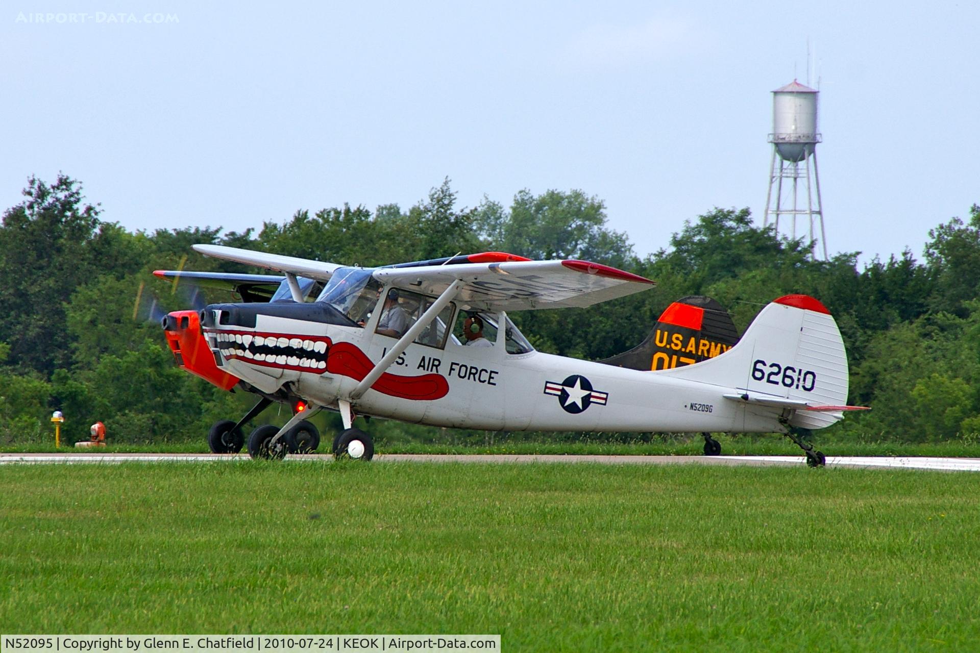 N52095, 1974 Cessna 180J C/N 18052496, Real serial number is 51-4919.  Forming with N67243 on RY14