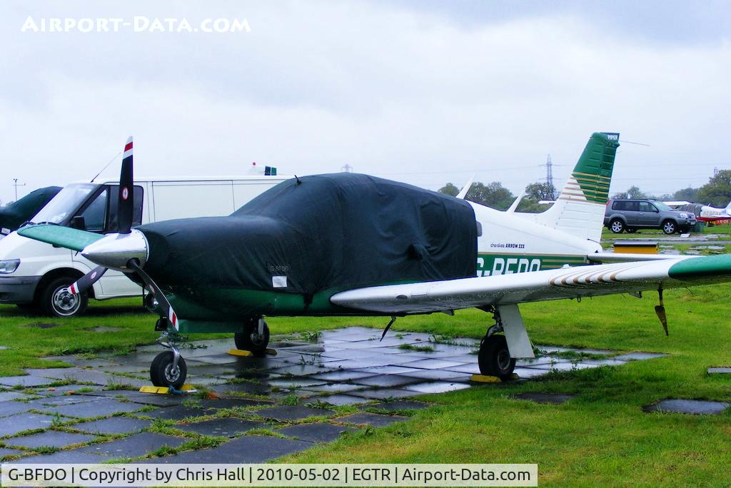 G-BFDO, 1977 Piper PA-28R-201T Cherokee Arrow III C/N 28R-7703212, privately owned