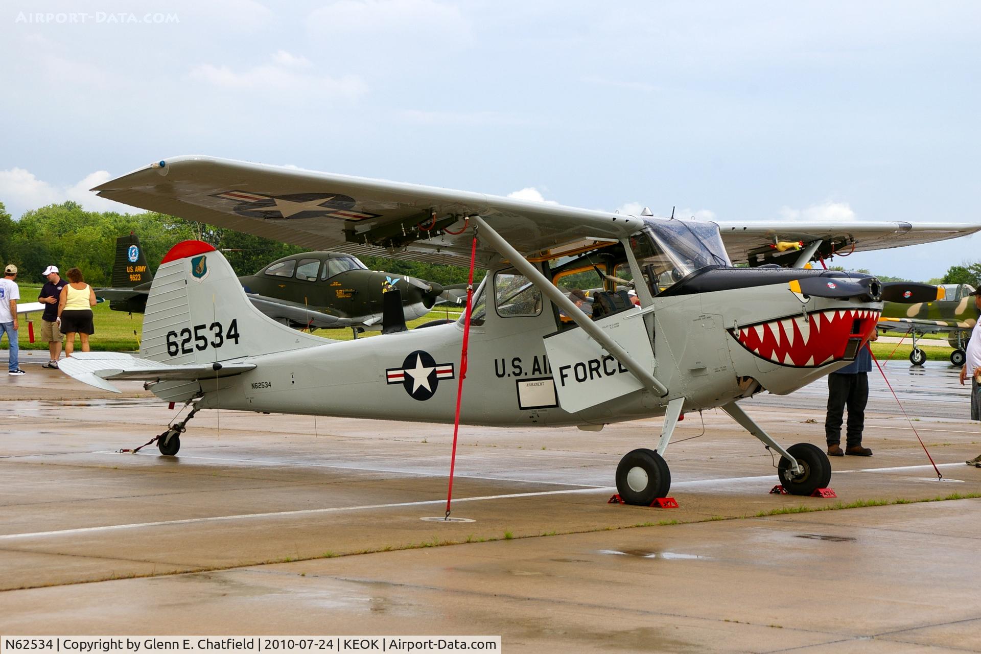 N62534, Cessna 305C (0-1E) C/N 23656, Fine looking restoration!  O-1E 56-2534