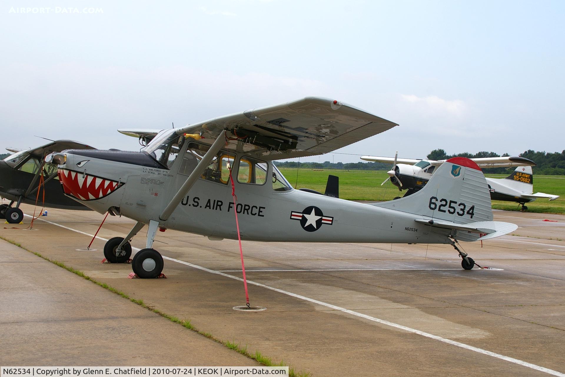 N62534, Cessna 305C (0-1E) C/N 23656, Fine looking restoration!  O-1E 56-2534