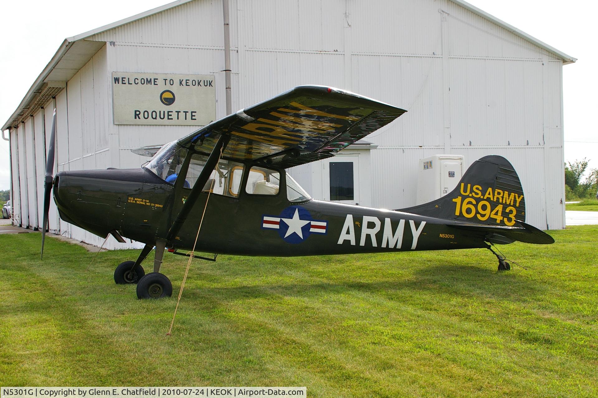 N5301G, 1952 Cessna 305A C/N 22808, O-1A 51-16943
