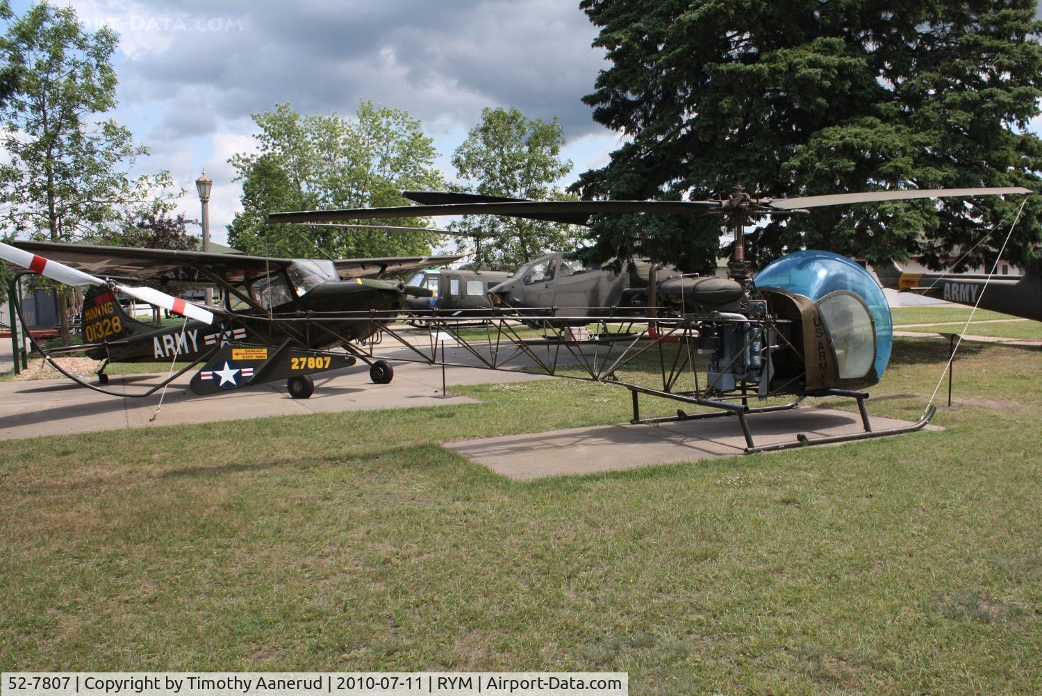 52-7807, 1952 Bell OH-13G Sioux C/N 1034, Bell H-13G Sioux, 52-7807, c/n 1034