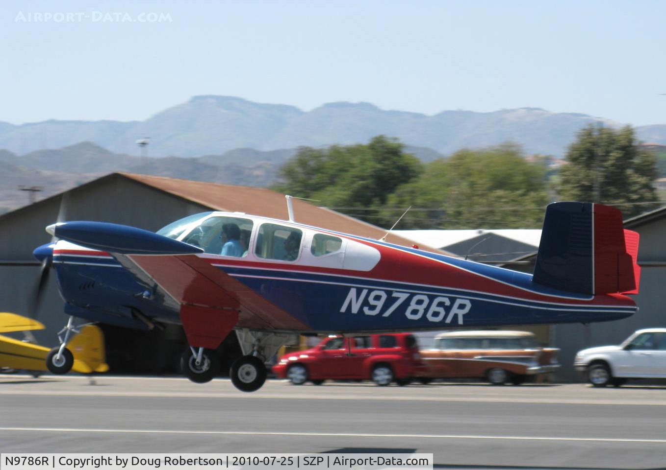 N9786R, 1960 Beech M35 Bonanza C/N D-6299, 1960 Beech M35 BONANZA, Continental IO-470-C 250 Hp, takeoff climb Rwy 22