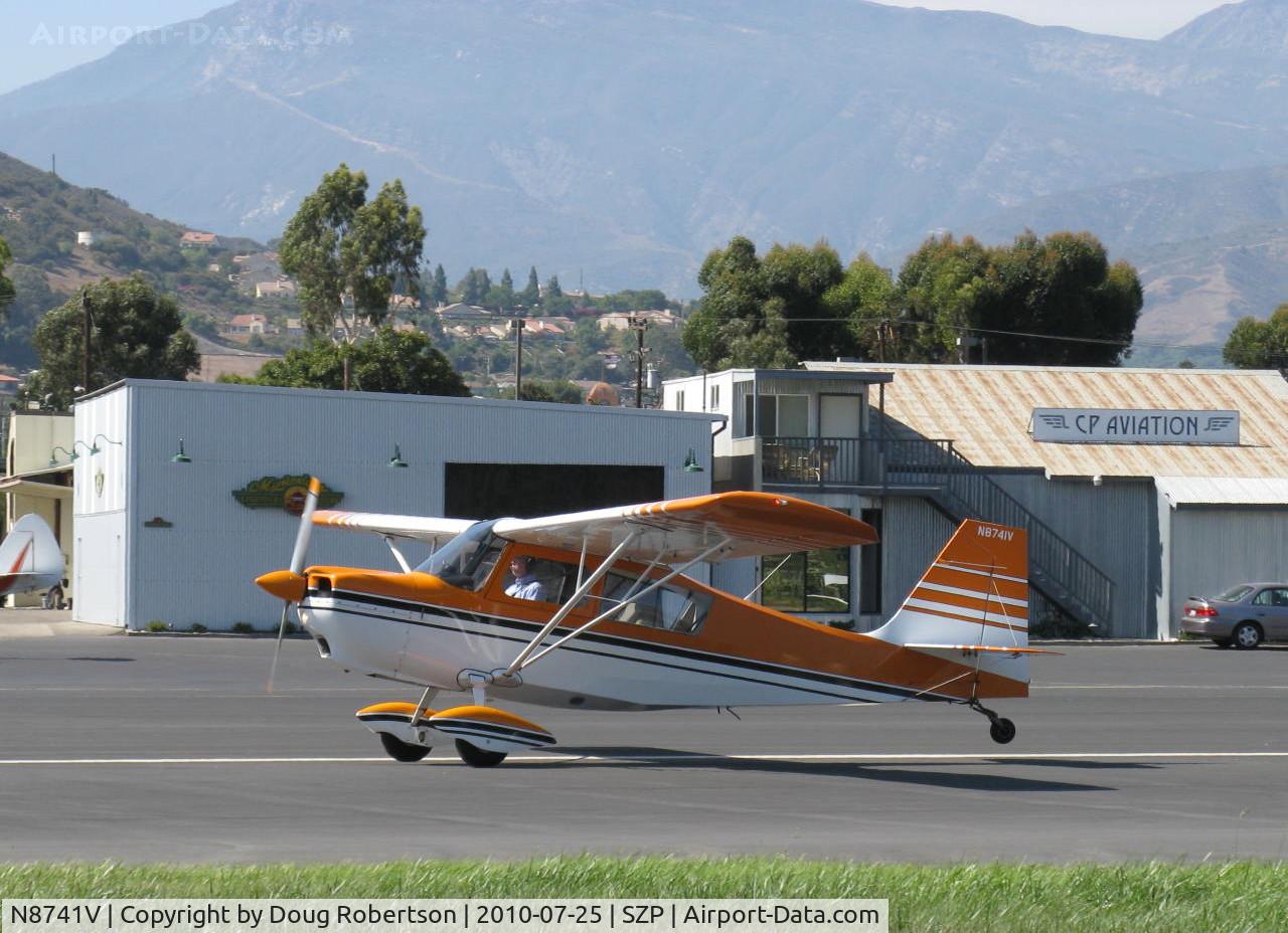 N8741V, 1975 Bellanca 7GCBC C/N 849-75, 1975 Bellanca 7GCBC CITABRIA, Lycoming O-320-A2B 150 Hp, landing roll Rwy 22